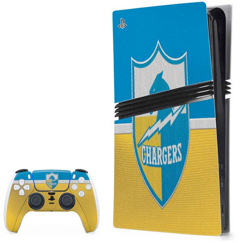 NFL Los Angeles Chargers Vintage PS5 Pro Bundle Skin